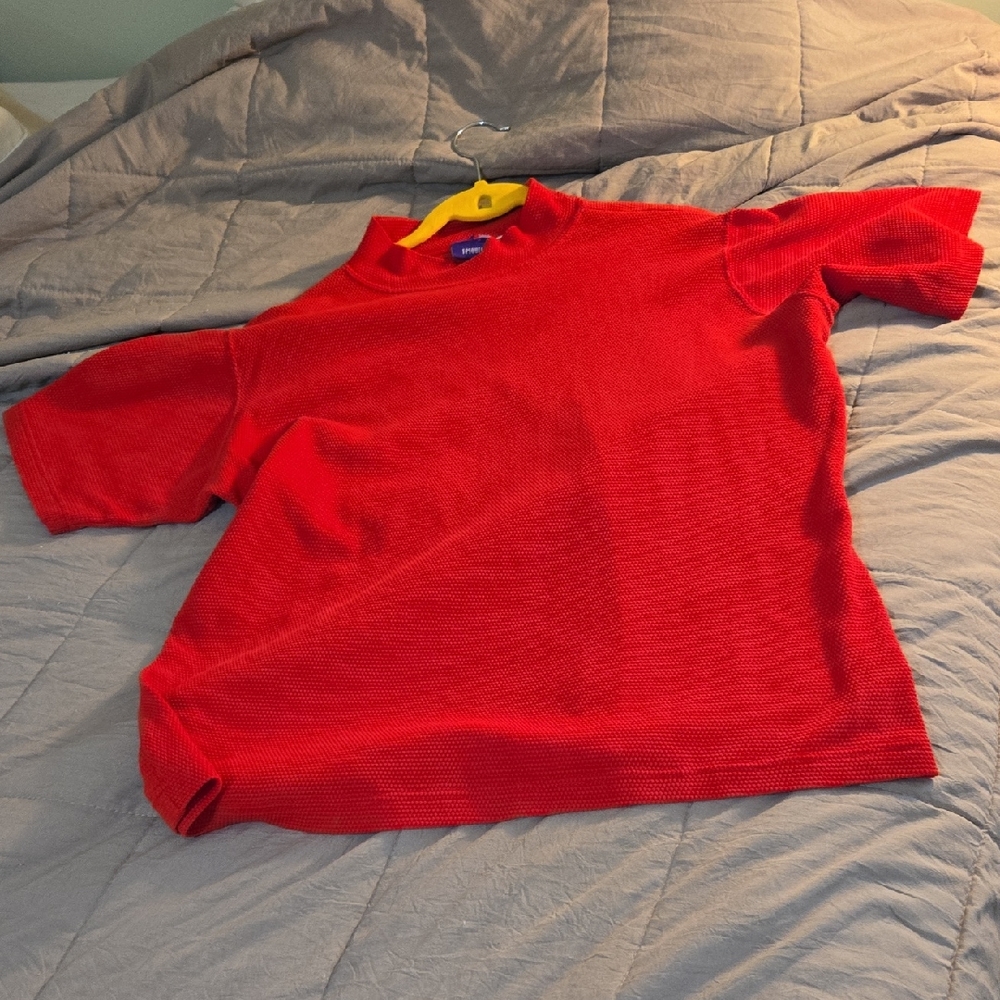 Resource Red Women's Mock Turtle Neck T-Shirt